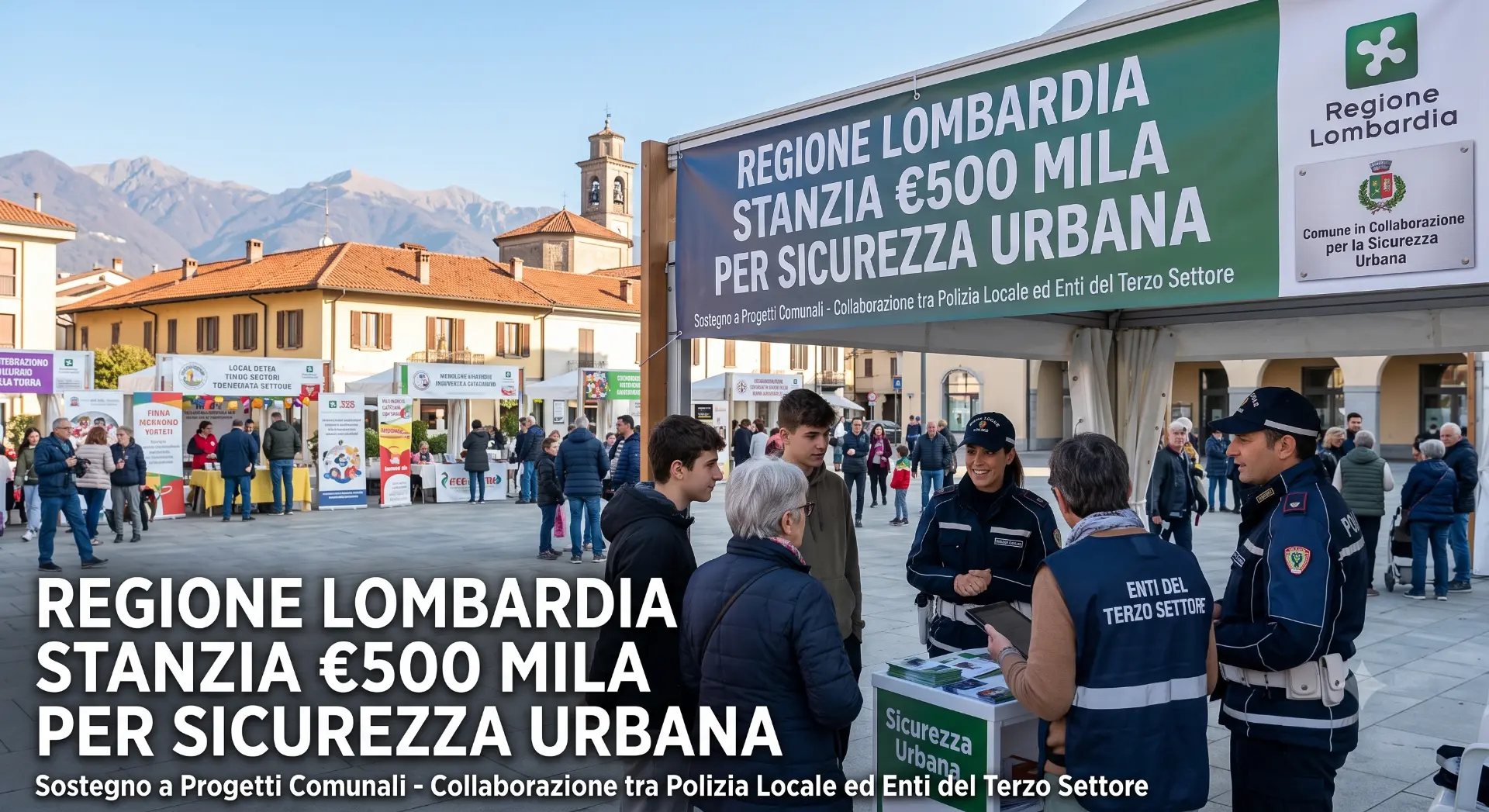 Ritaglio stampa: Sicurezza urbana: 500 mila euro per progetti con Polizia locale e Terzo Settore